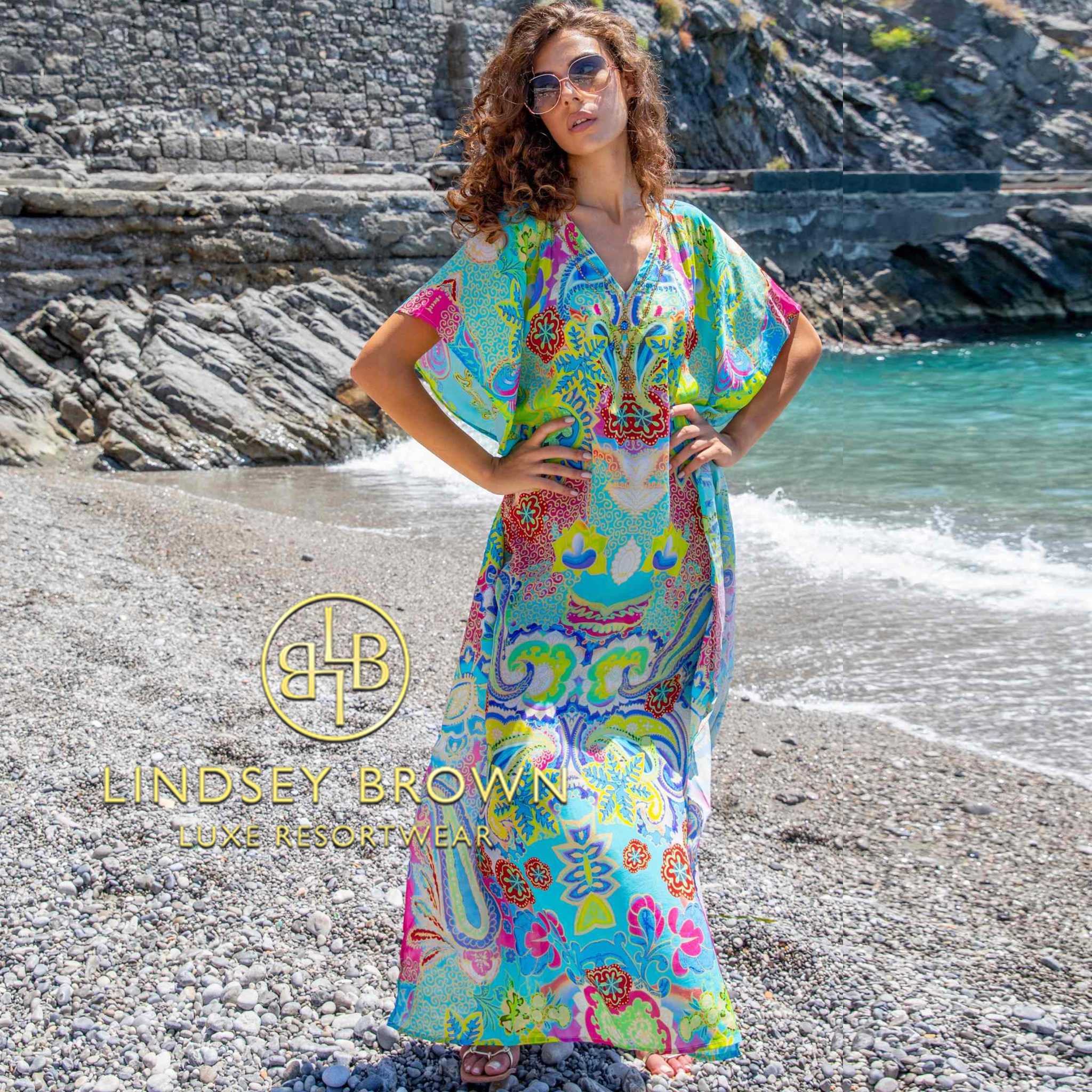 Sale designer beach cover ups to wear on holiday by Lindsey Brown resort wear 