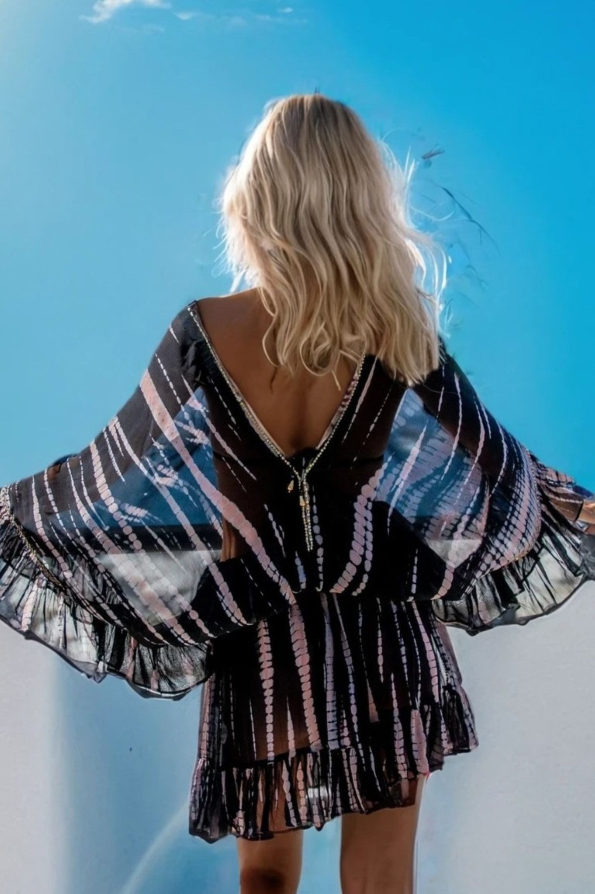 Stunning silk kaftans to wear on a Caribbean Cruise holiday by Lindsey Brown